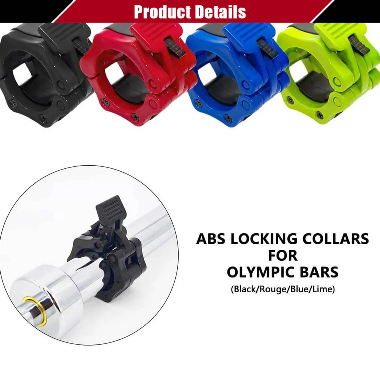 Standard Olympic Quick Release Olympic Barbell Clips - Image 12