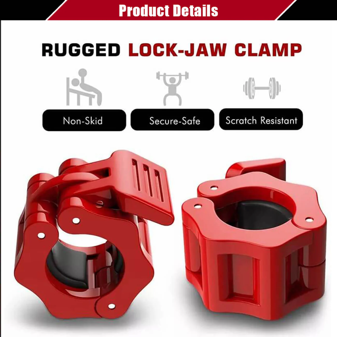 Standard Olympic Quick Release Olympic Barbell Clips - Image 15