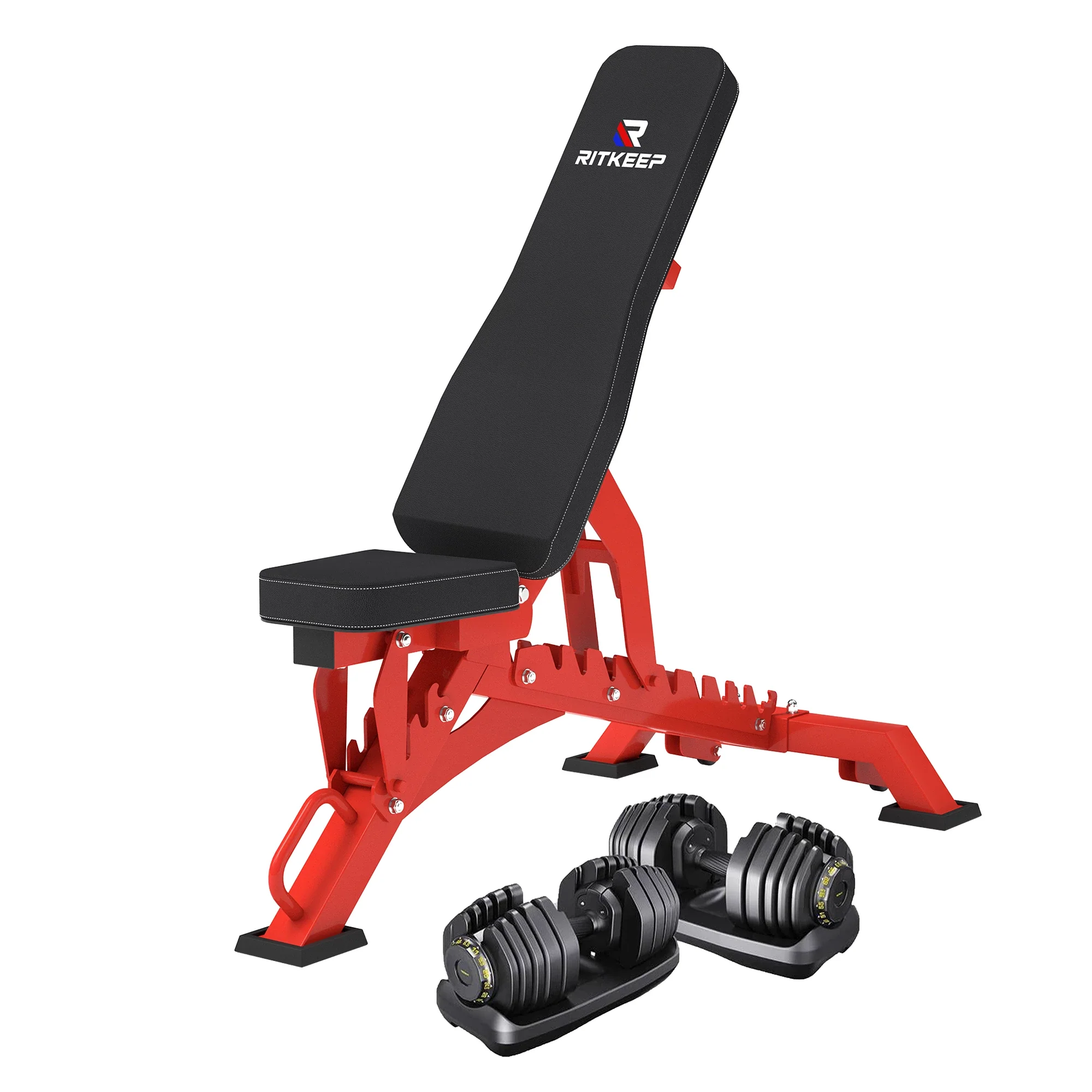 Adjustable Dumbbell (65 LB / 95 LB) with Weight Bench Package