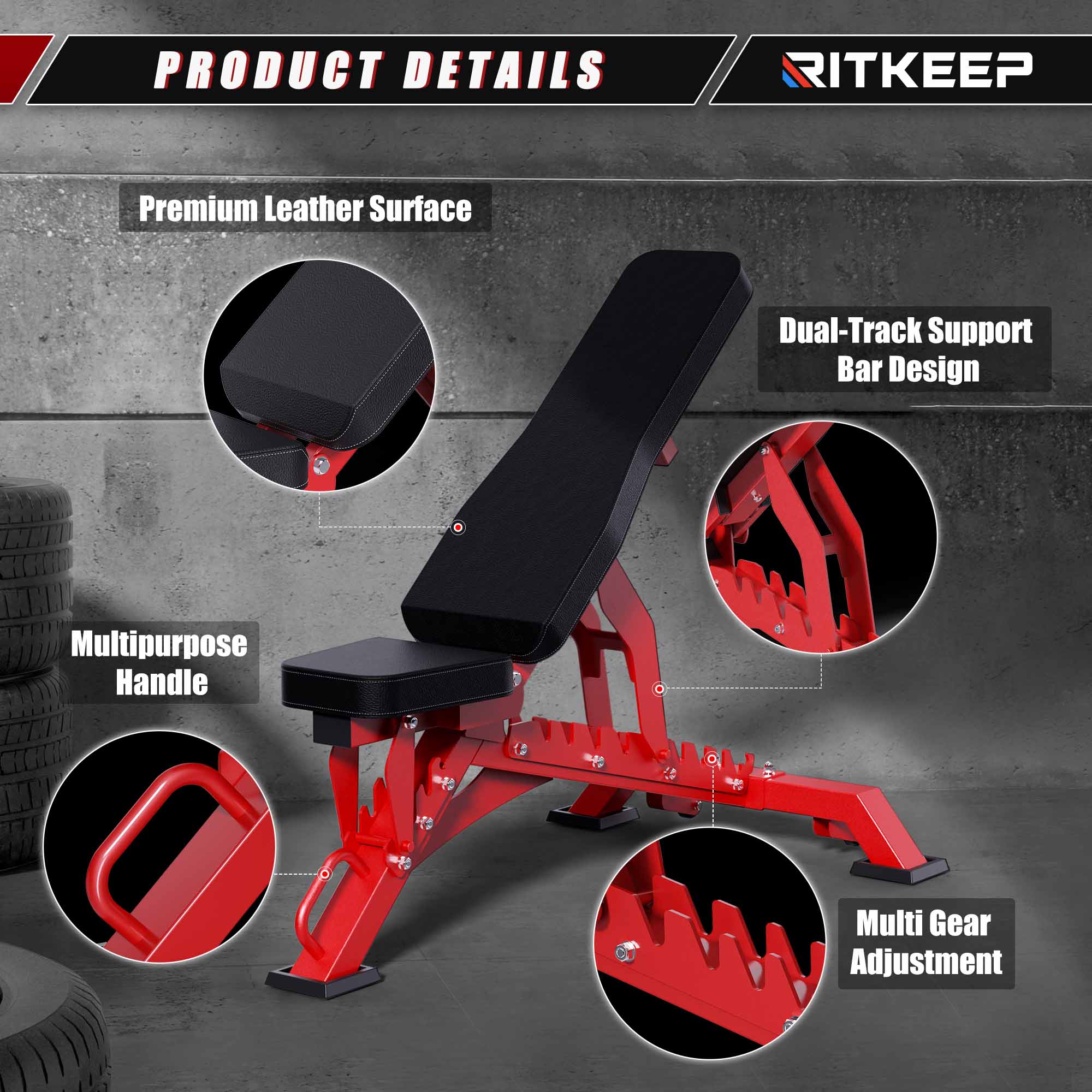 Adjustable Dumbbell (65 LB / 95 LB) with Weight Bench Package - Image 10