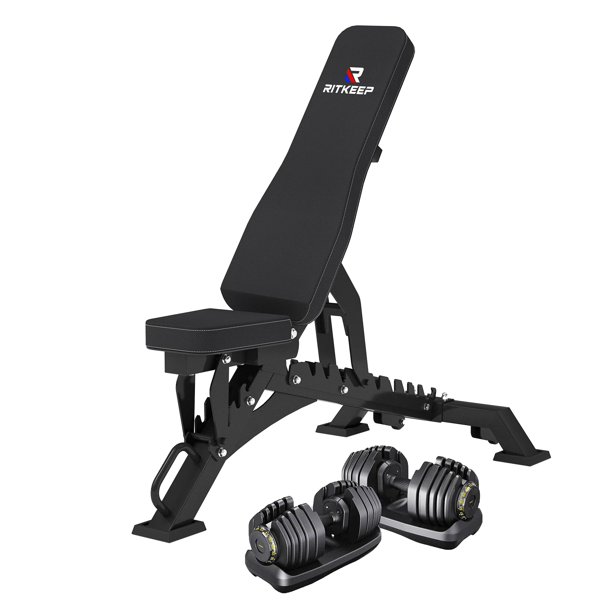 Adjustable Dumbbell (65 LB / 95 LB) with Weight Bench Package - Image 2