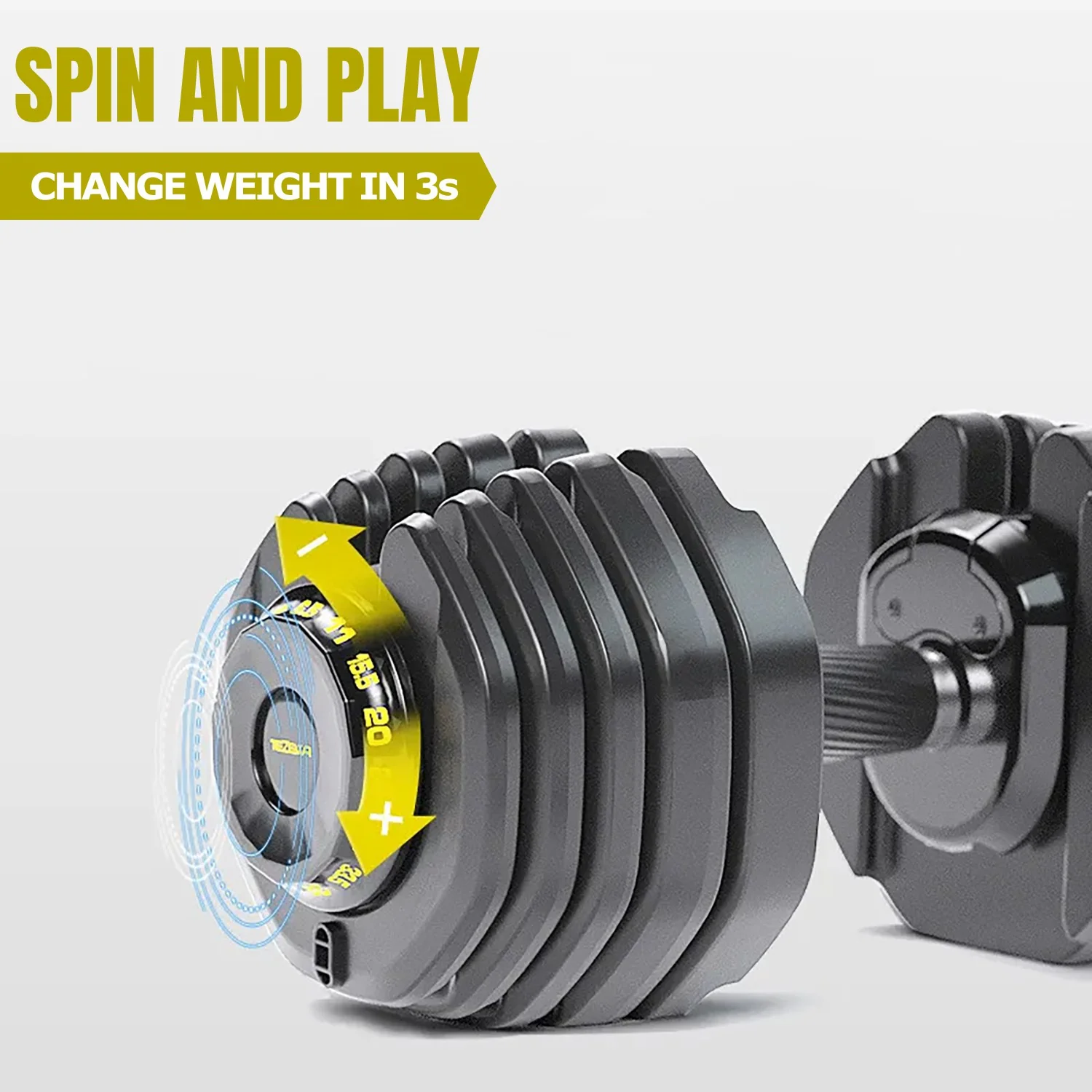 Adjustable Dumbbell (65 LB / 95 LB) with Weight Bench Package - Image 4