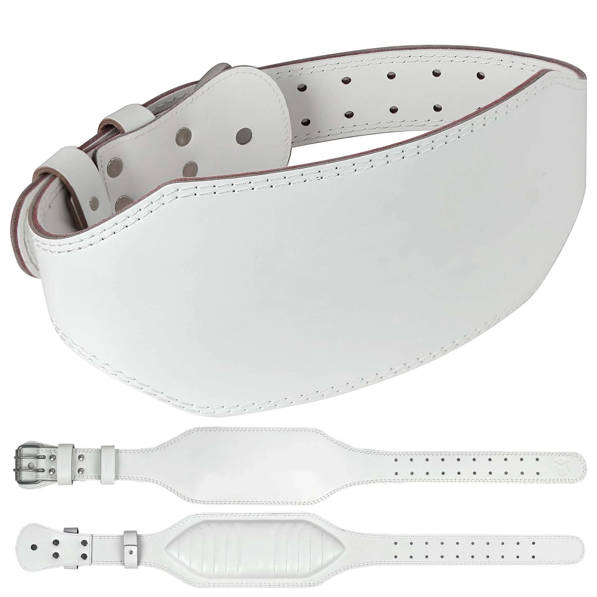 10mm Leather Double Prong Weightlifting Belt - Image 3